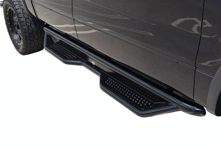 07C SILVERADO/SIERRA 1500/2500/3500 CREW CAB HD SIDEBAR SEMI GLOSS BLACK