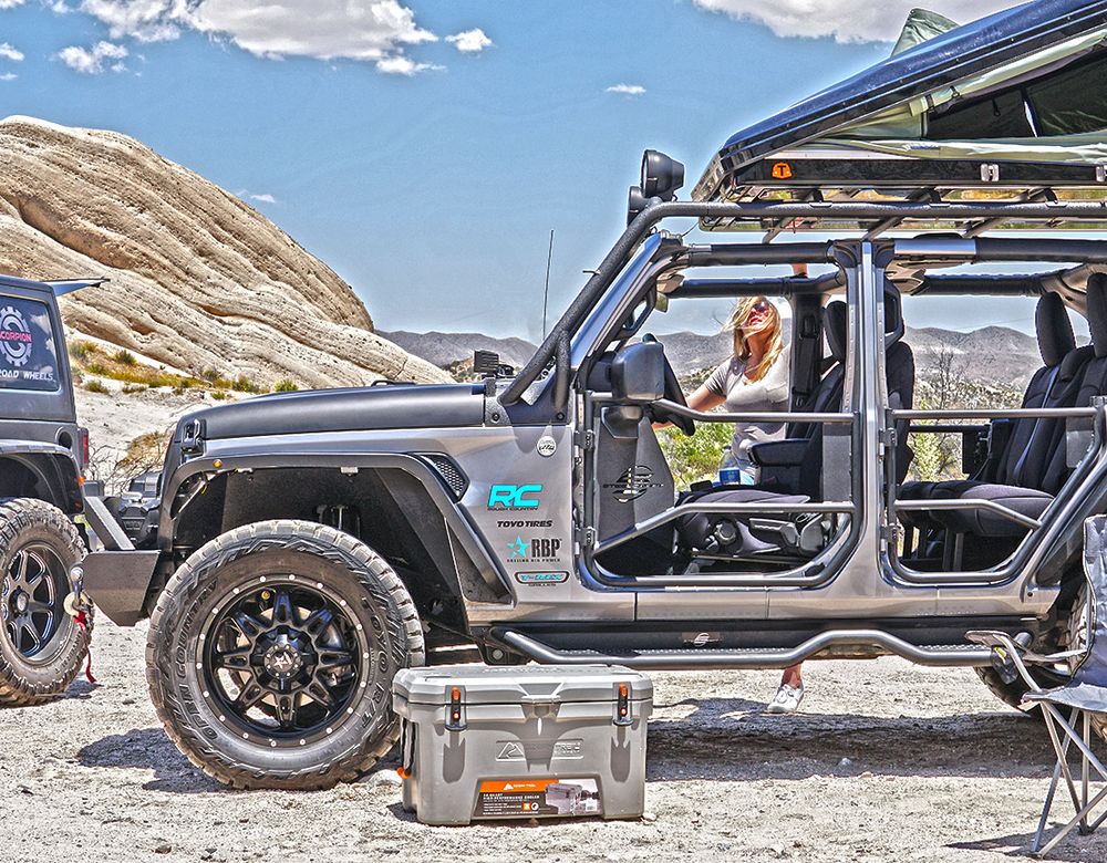 0718 WRANGLER JK UNLIMITED 4DOOR FINE TEXTURED BLACK REAR DOORS