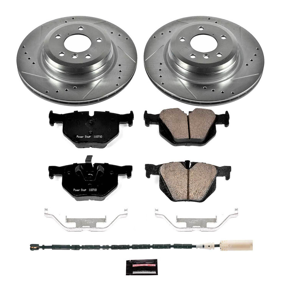 Power Stop 13-15 BMW X1 Rear Z23 Evolution Sport Brake Kit w/Calipers