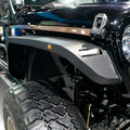 18C WRANGLER JL/JT GLADIATOR FINE TEXTURED BLACK FRONT FENDER FLARES
