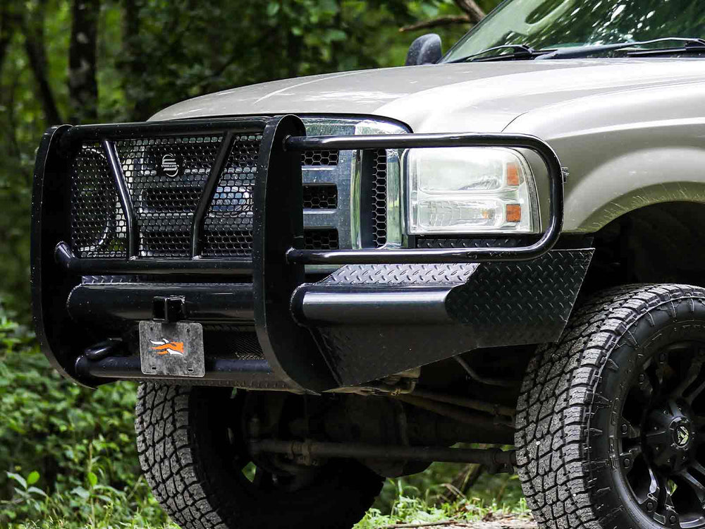 9907 F250/F350 SUPER DUTY HD FRONT BUMPER REPLACEMENT BLACK