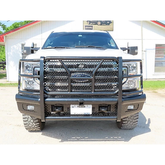1722 F250/F350 HD REPLACEMENT BUMPER WITH RECEIVER IN TEXTURED BLACK