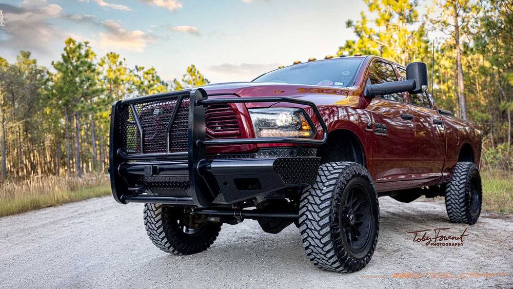 19C RAM 1500 BLACK HD FRONT BUMPER REPLACEMENTS