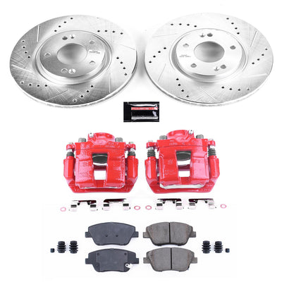 Power Stop 10-15 Hyundai Sonata Front Z23 Evolution Sport Brake Kit w/Calipers