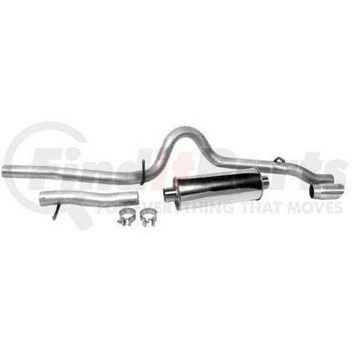 1215 WRANGLER 3.6L DYNOMAX ULTRA FLO POLISHED SS CATBACK SINGLE SYSTEM
