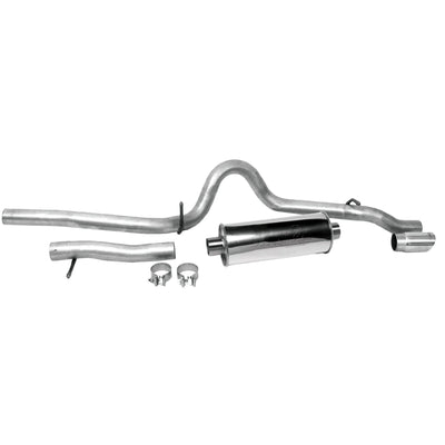 1215 WRANGLER 3.6L ENGINE DYNOMAX ULTRA FLO POLISHED SS CATBACK SINGLE SYSTEM