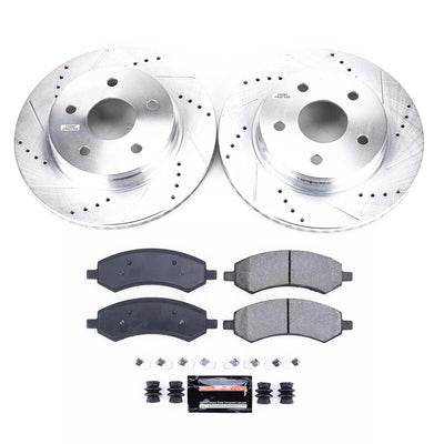 Power Stop 07-09 Chrysler Aspen Front Z23 Evolution Sport Brake Kit w/Calipers