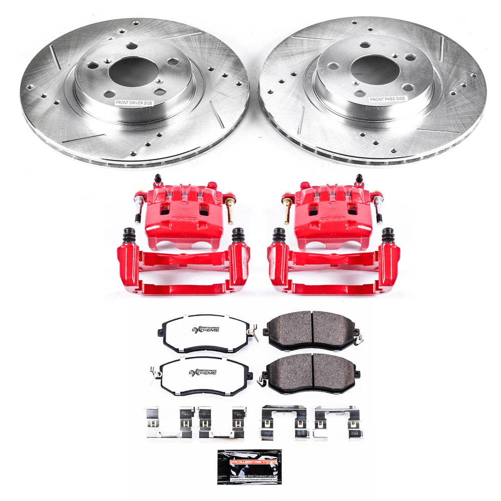 Power Stop 11-16 Subaru Impreza Front Z23 Evolution Sport Brake Kit w/Calipers