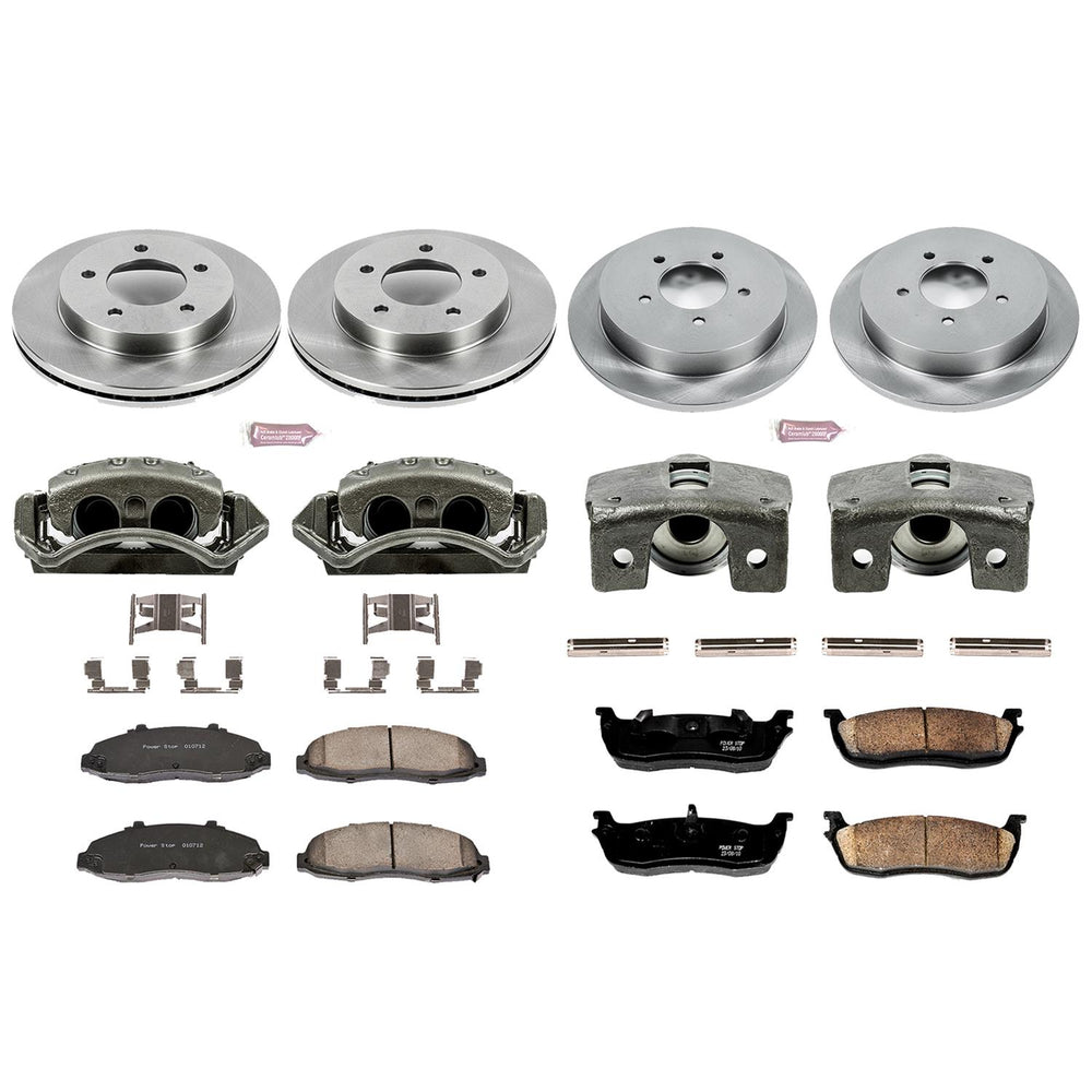 Power Stop 99-00 Ford F-150 Front & Rear Autospecialty Brake Kit w/Calipers