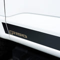 Putco 17-20 Ford SuperDuty Reg Cab 8ft Box - 10pcs - 4.25inBlack Platinum Rocker Panels