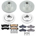 Power Stop 94-96 Chevrolet Impala Front & Rear Z17 Evolution Geomet Coated Brake Kit