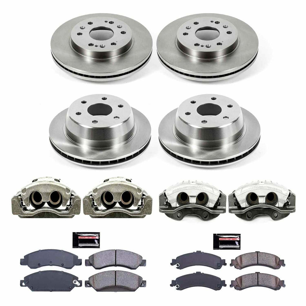 Power Stop 05-06 GMC Sierra 1500 Autospecialty Kit w/ Calipers - Front and Rear