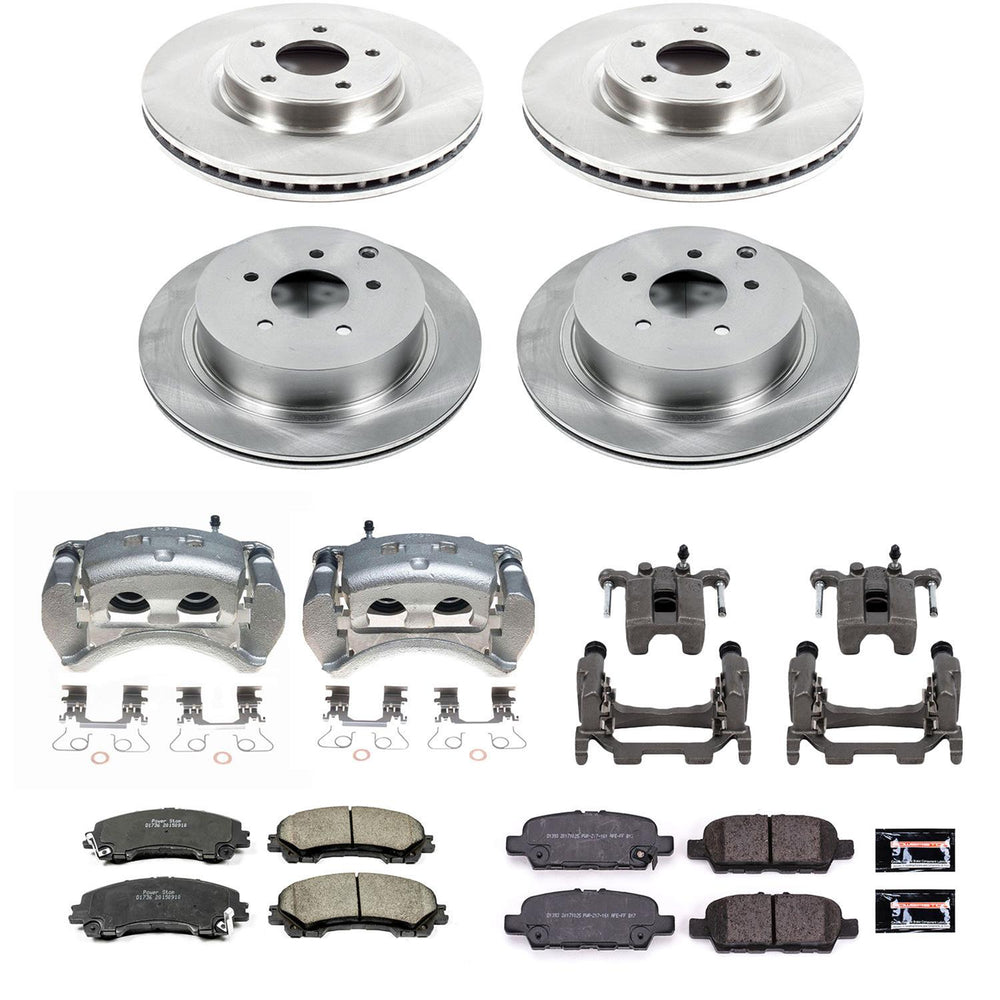 Power Stop 14-24 Infiniti Q50 Front and Rear Autospecialty Kit w/Calipers