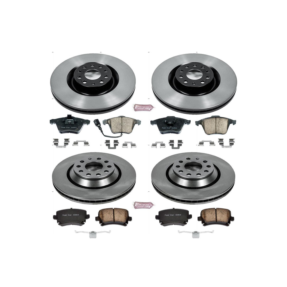 Power Stop 09-11 Volkswagen CC Front & Rear Autospecialty Brake Kit