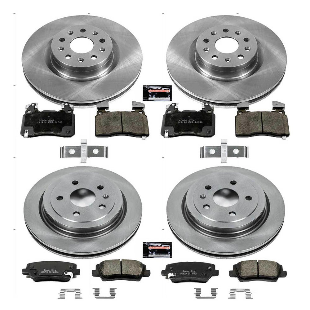 Power Stop 14-18 Cadillac CTS Front & Rear Autospecialty Brake Kit