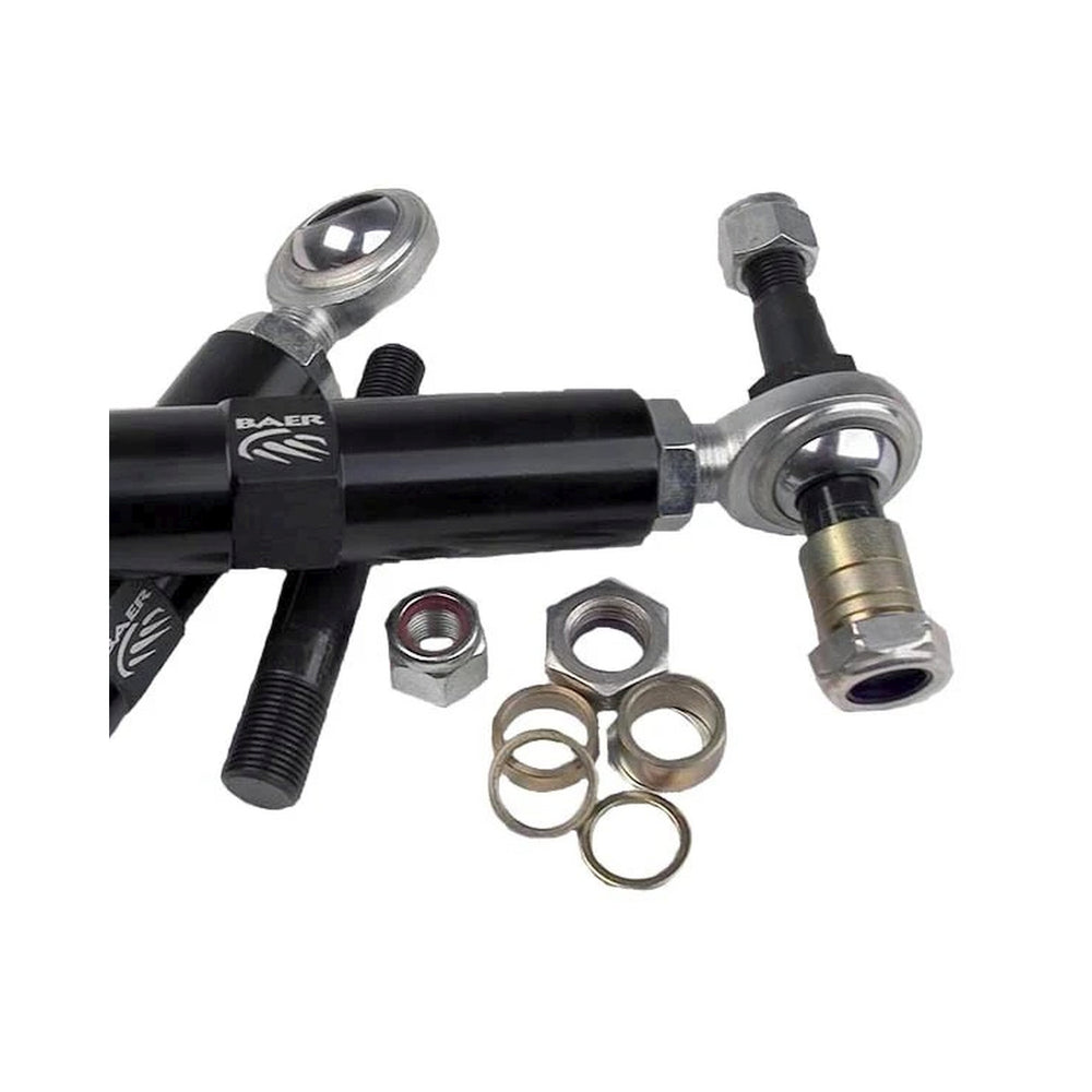 6769 MUSTANG TRACKER ADJUSTABLE TIE ROD ENDS 5.750IN SLEEVE BLACK ECOATE