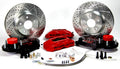 13" Track4 Brake Sys Frt Blk 68-69 Ford