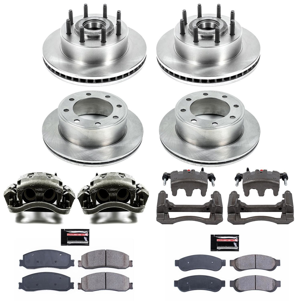Power Stop 2012 Ford F-250 Super Duty Front & Rear Autospecialty Brake Kit w/Calipers