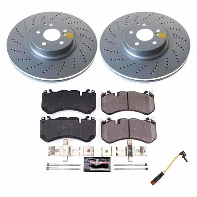 Power Stop 08-15 Mercedes-Benz C63 AMG Front Z23 Coated Brake Kit