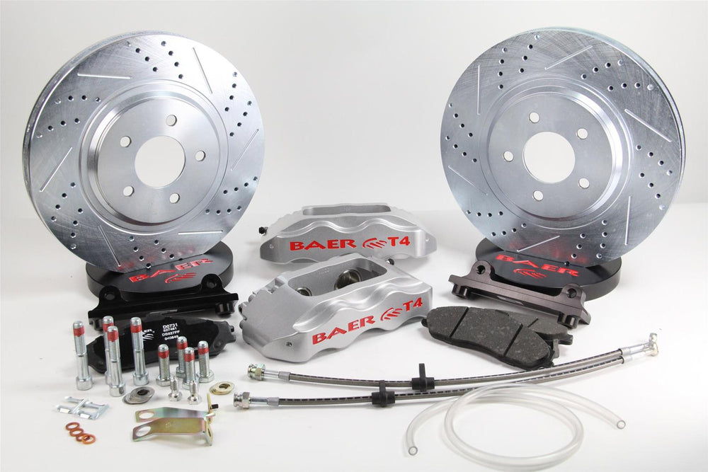 13" Track4 Brake Sys FF Slvr 85-87 Vette