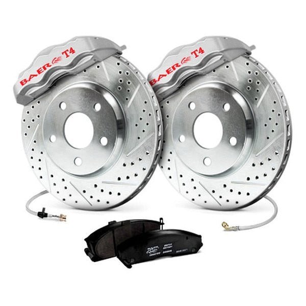 13" Track4 Brake Sys Frt Slvr 65-66 Stan
