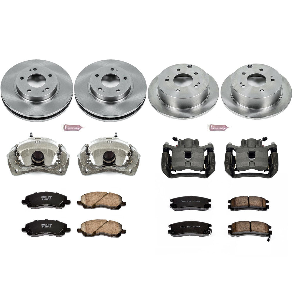 Power Stop 04-12 Mitsubishi Galant Front & Rear Autospecialty Brake Kit w/Calipers
