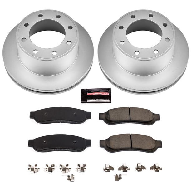 Power Stop 10-12 Ford F-350 Super Duty Rear Z17 Coated Brake Kit