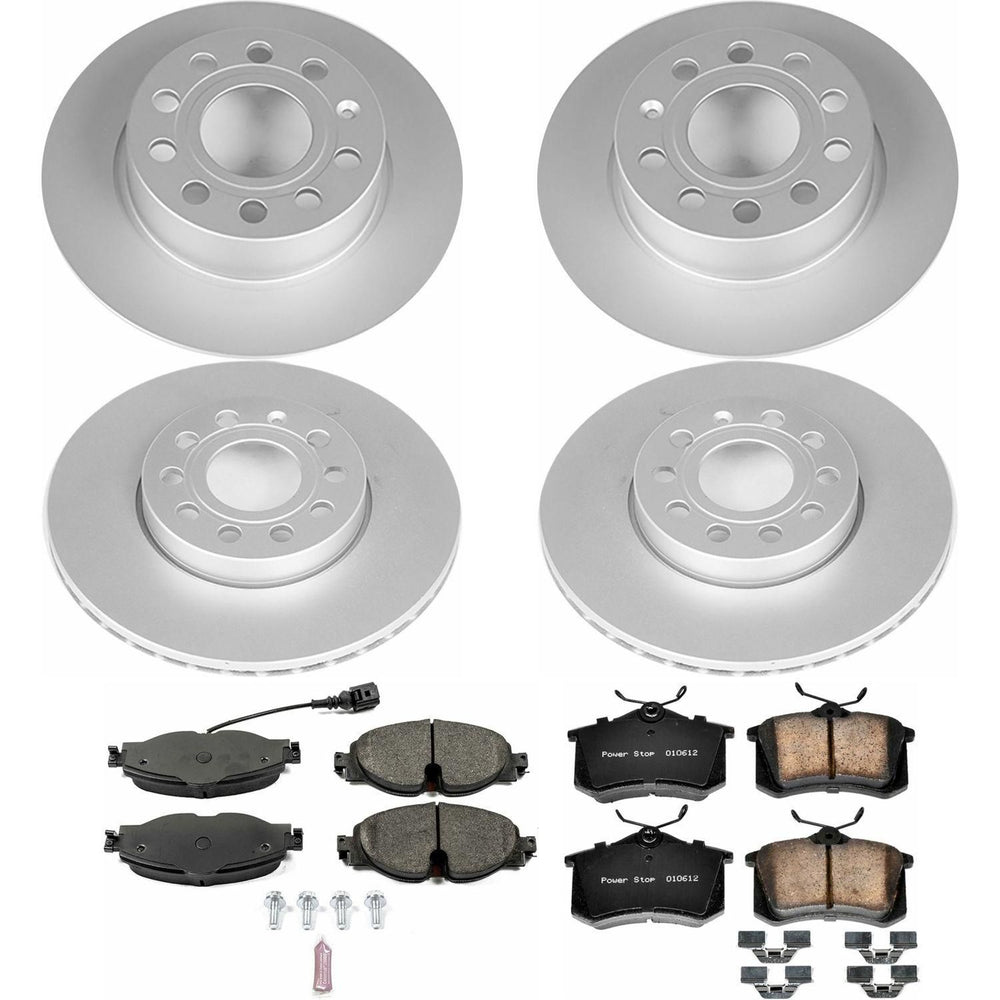 Power Stop 15-16 Volkswagen Golf Front & Rear Z23 Evolution Sport Coated Brake Kit