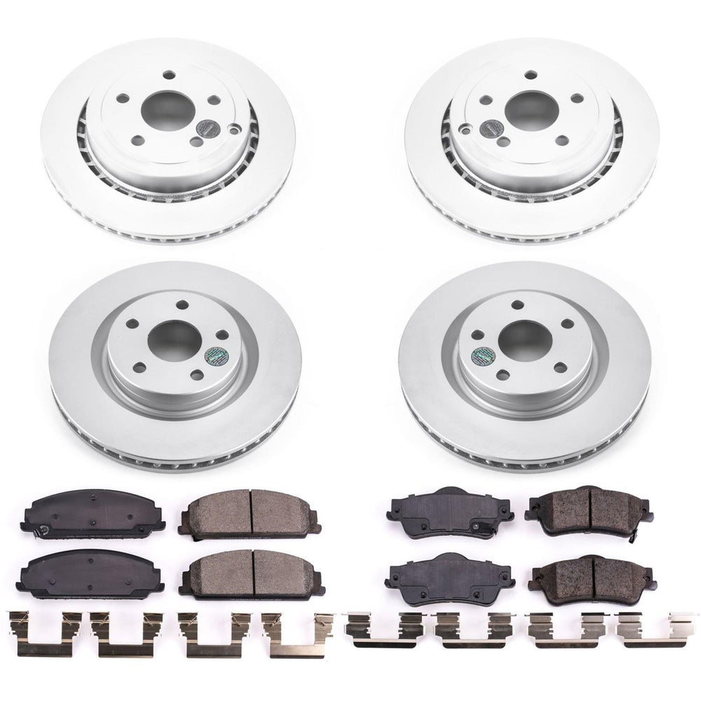 Power Stop 08-09 Pontiac G8 Front & Rear Z17 Evolution Geomet Coated Brake Kit