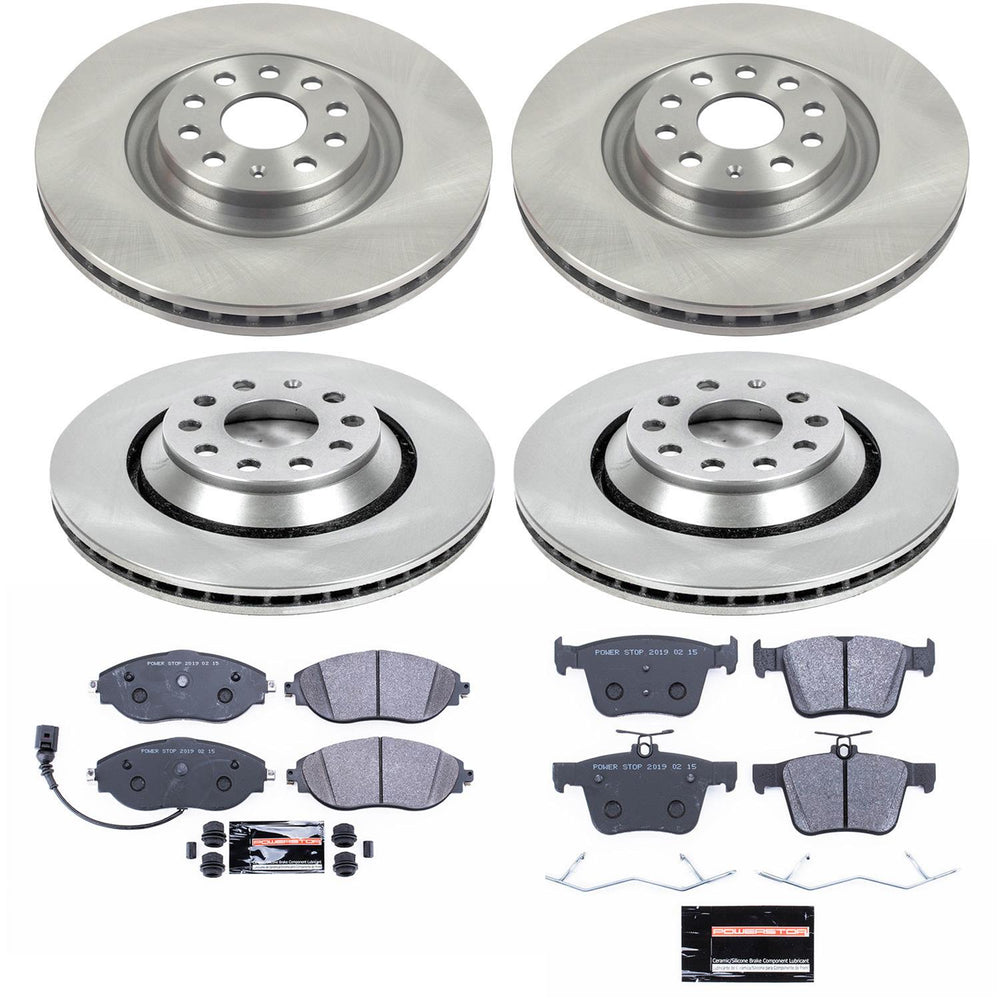 Power Stop 15-19 Volkswagen Golf R Front & Rear Track Day SPEC Brake Kit