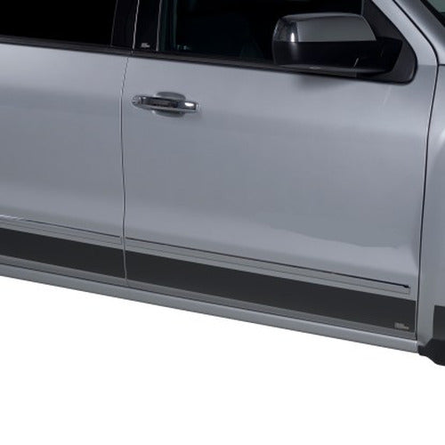 Putco 07-13 GMC Sierra Extended Cab 5.5ft Box - 6in Wide - 12pcs Black Platinum Rocker Panels