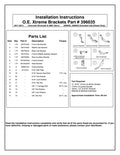 BRACKETS FOR 6" PLATINUM W-W WIDESI