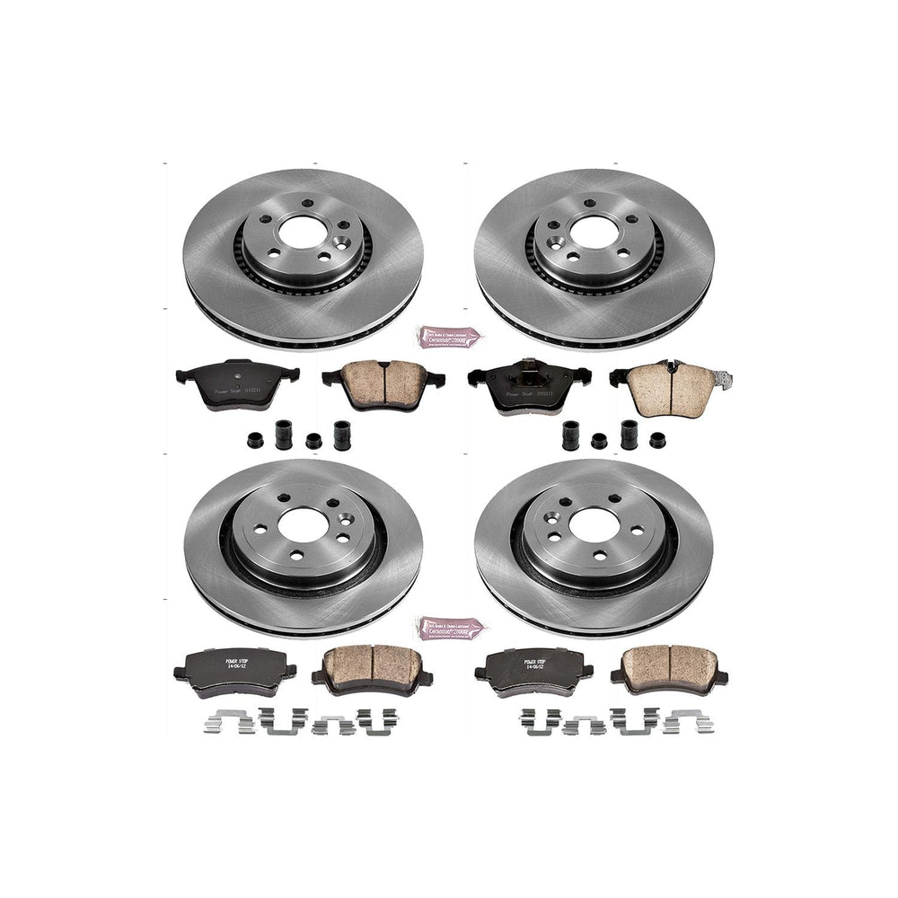 Power Stop 11-14 Volvo S60 Front & Rear Autospecialty Brake Kit