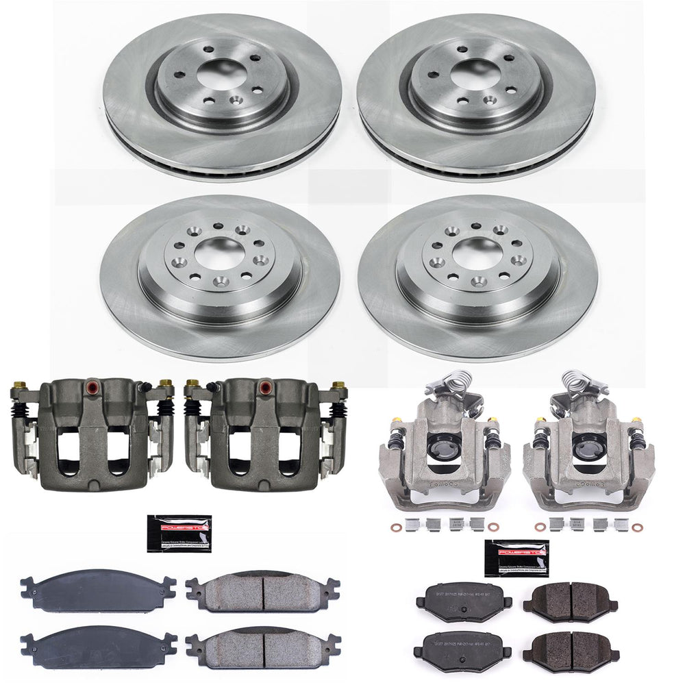Power Stop 09-11 Ford Flex Autospecialty Kit w/ Calipers - Front and Rear
