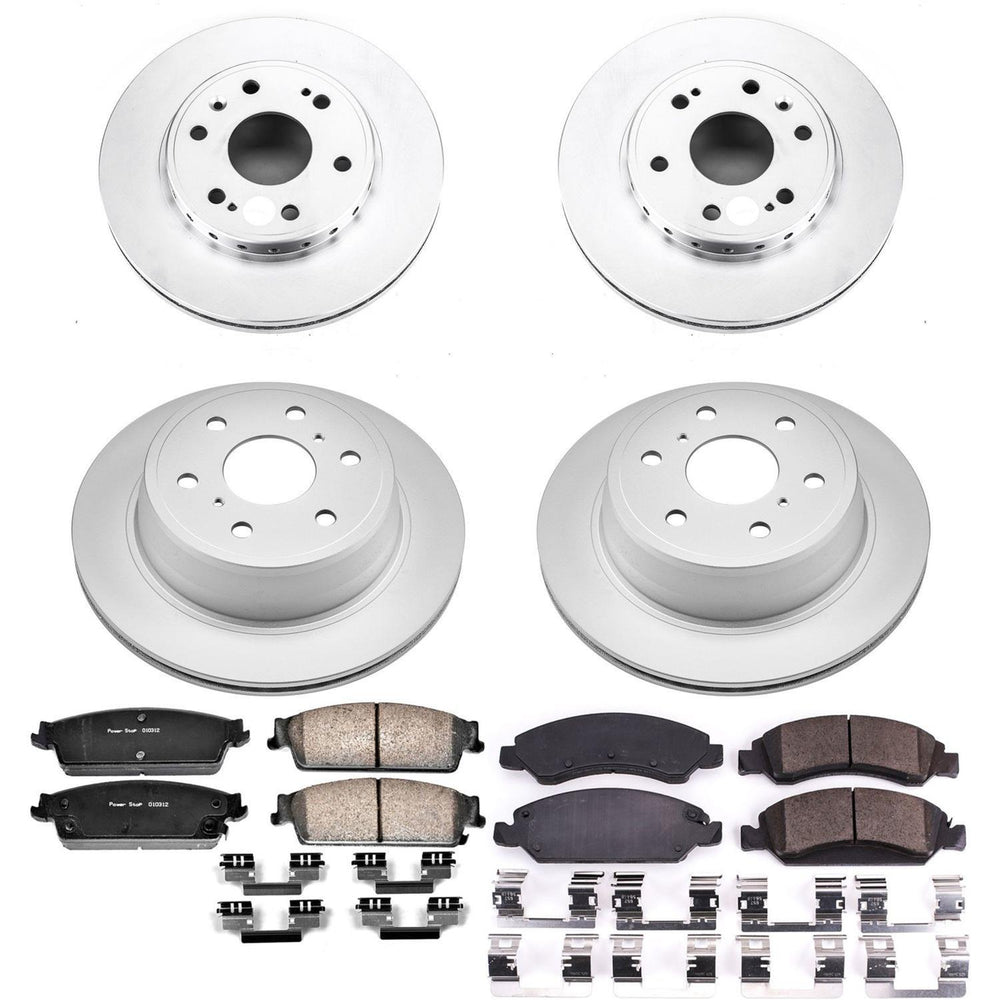 Power Stop 08-14 Chevrolet Tahoe Front & Rear Z17 Evolution Geomet Coated Brake Kit