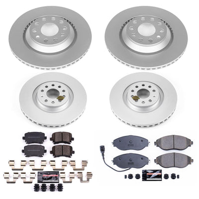 Power Stop 12-17 Volkswagen CC Front & Rear Z23 Evolution Sport Coated Brake Kit