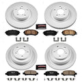 Power Stop 02-03 Subaru Impreza Front & Rear Z17 Evolution Geomet Coated Brake Kit