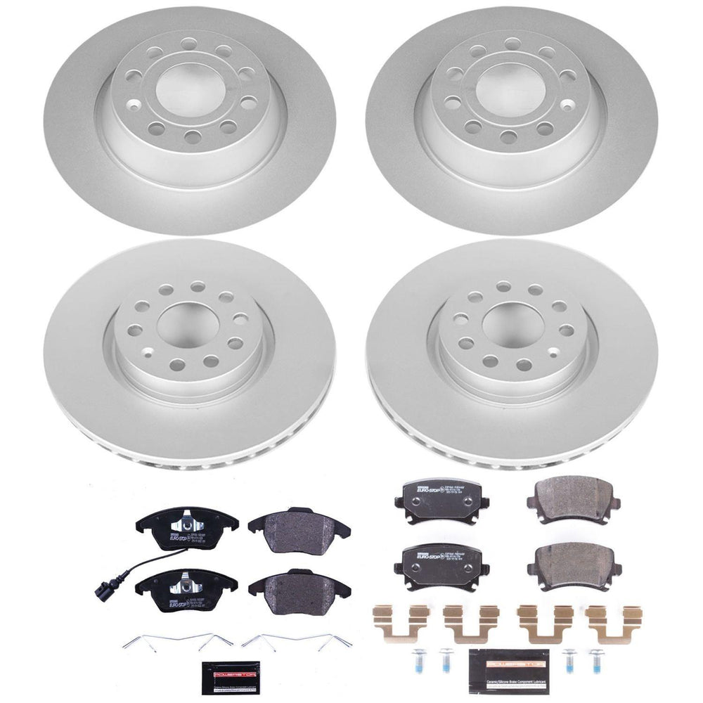 Power Stop 2013 Audi A3 Front & Rear Euro-Stop Brake Kit