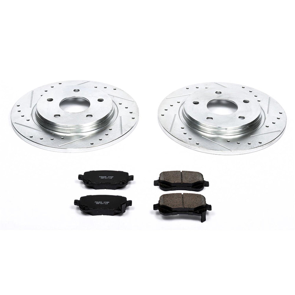 Power Stop 08-12 Chrysler Town & Country Rear Z23 Evolution Sport Brake Kit w/Calipers