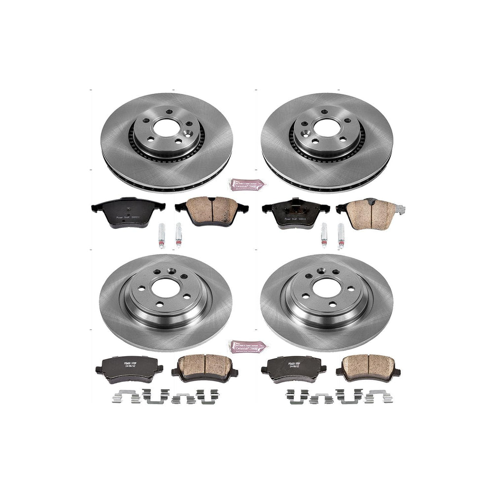 Power Stop 17-18 Volvo S60 Front & Rear Autospecialty Brake Kit