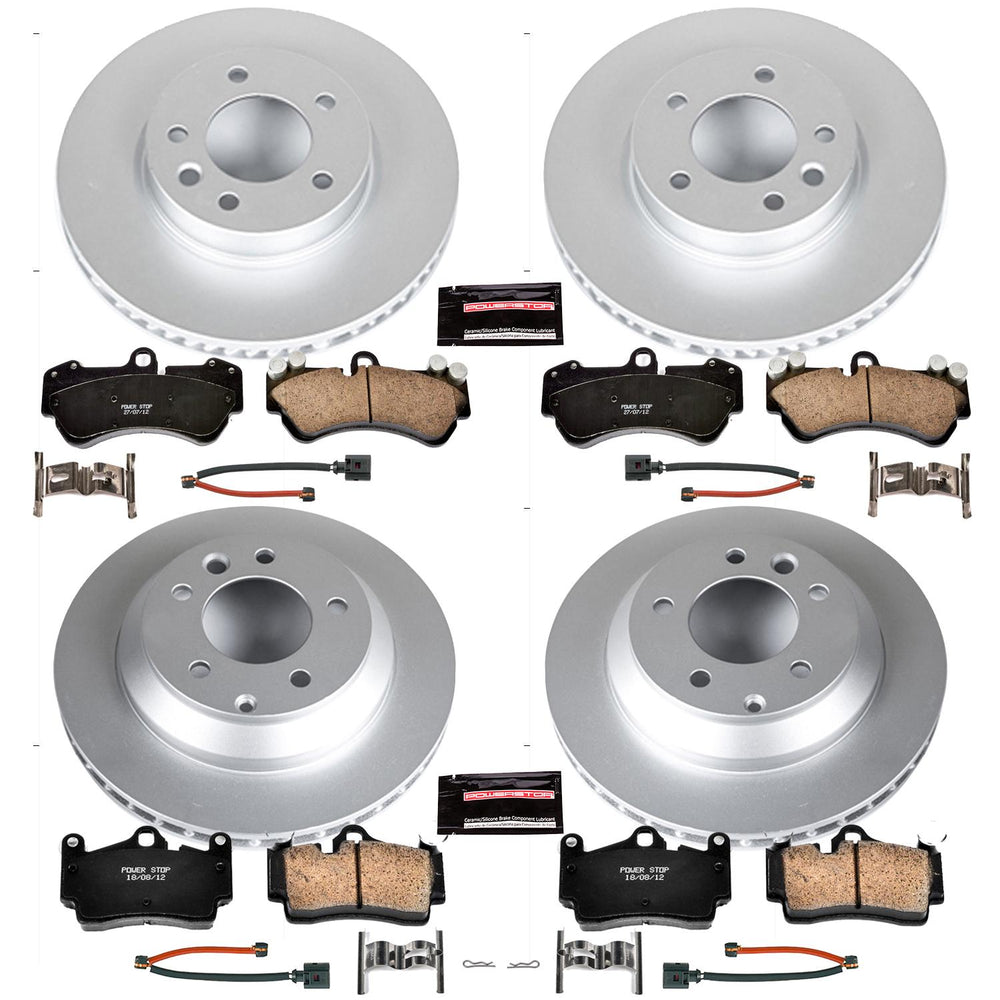 Power Stop 04-06 Porsche Cayenne Front & Rear Z23 Evolution Sport Coated Brake Kit