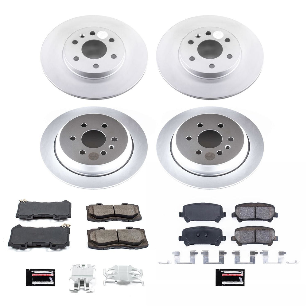 Power Stop 15-18 Chevrolet Colorado Front & Rear Z17 Evolution Geomet Coated Brake Kit