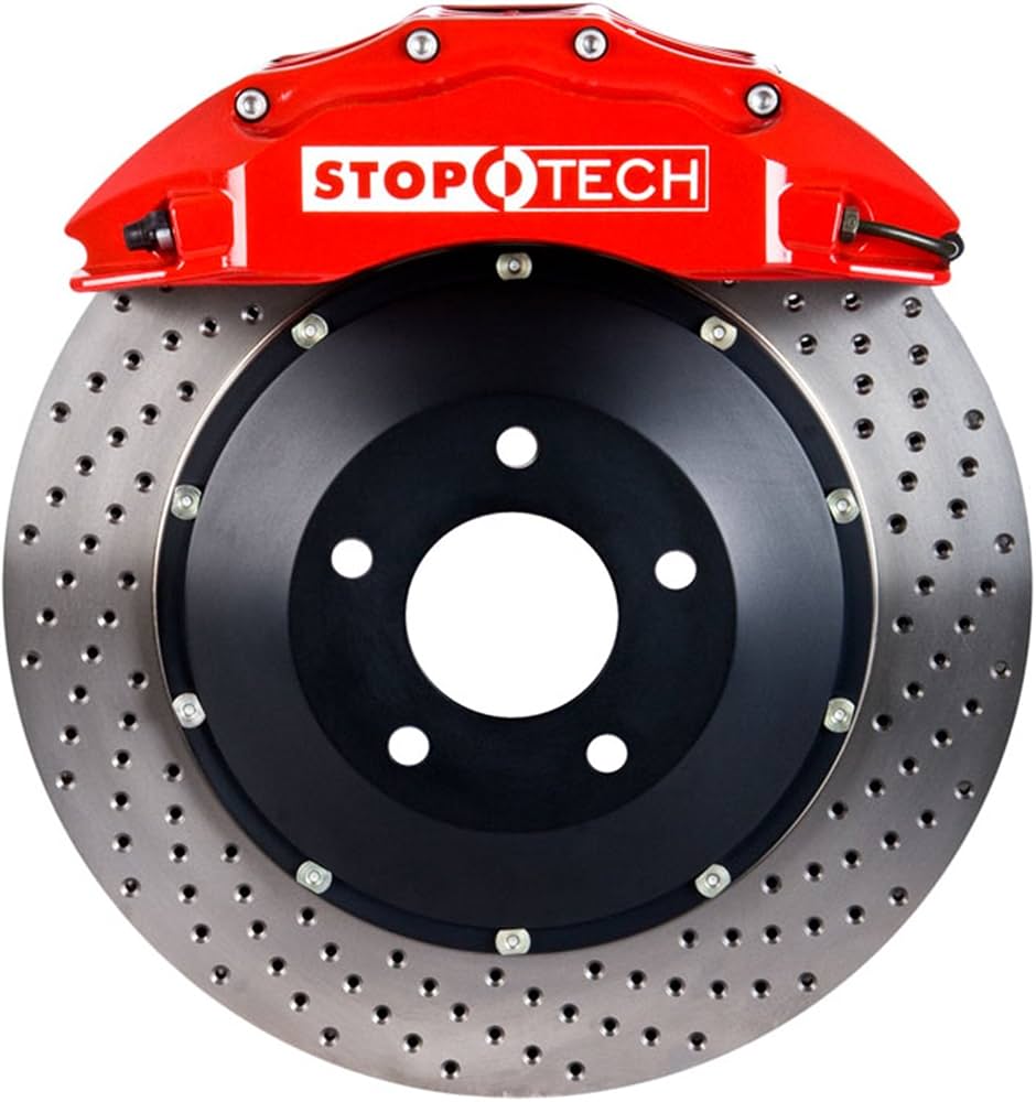 RED CALIPER/DRILLED ROTOR