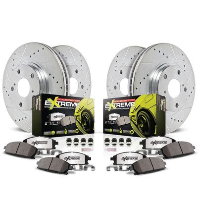 Power Stop 04-06 Porsche Cayenne Front & Rear Z26 Street Warrior Brake Kit