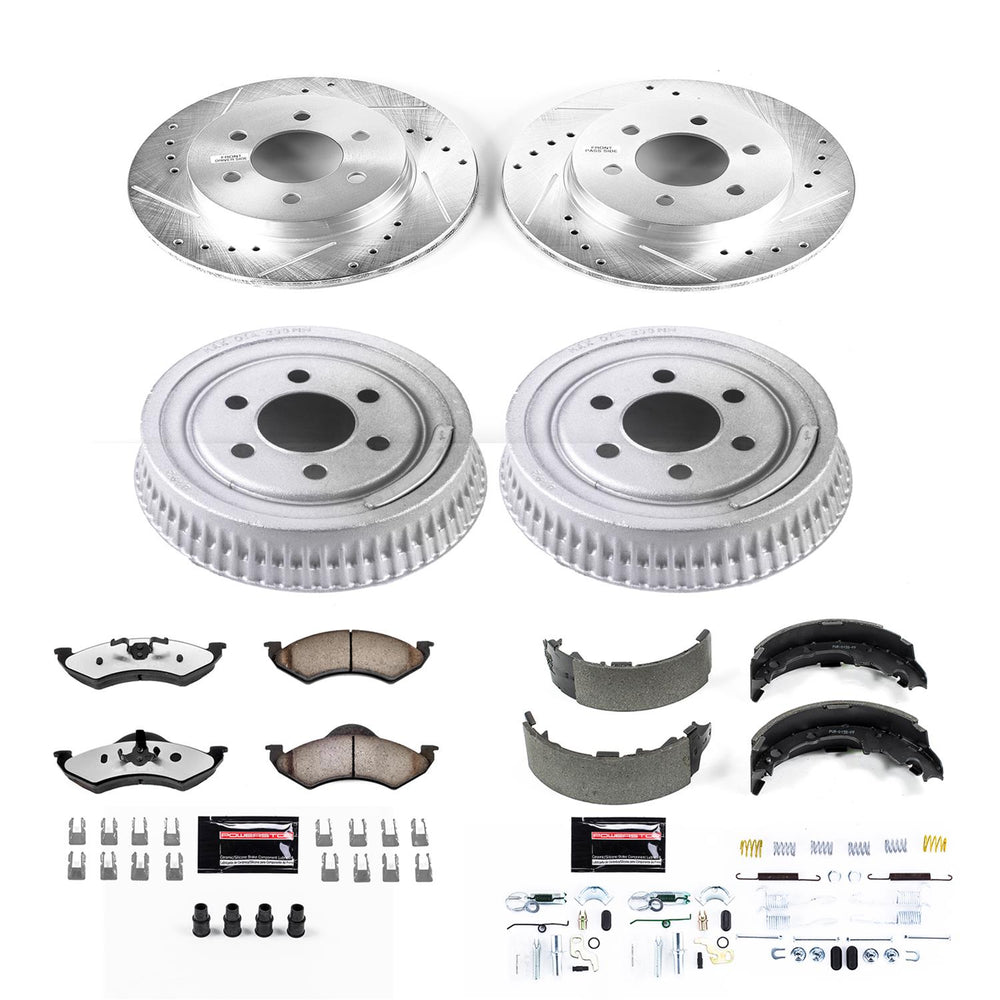 Power Stop 00-02 Dodge Dakota Front & Rear Z36 Truck & Tow Brake Kit
