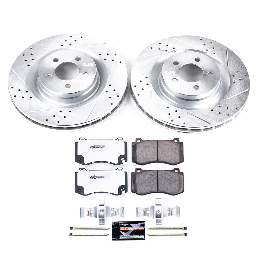 Power Stop 05-10 Chrysler 300 Front & Rear Z26 Street Warrior Brake Kit