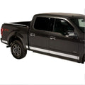 Putco 09-14 Ford F-150 Super Cab 8ft Long Box - 7in Wide - 10pcs Stainless Steel Rocker Panels