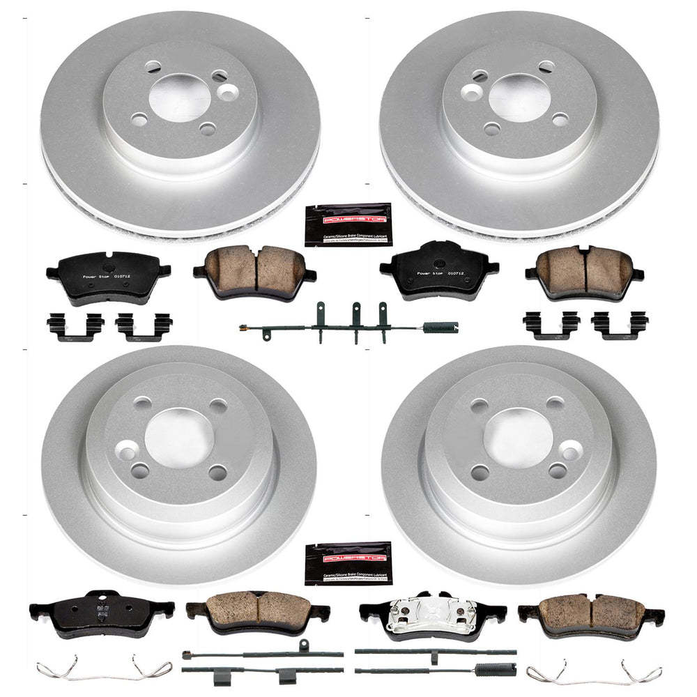 Power Stop 07-08 Mini Cooper Front & Rear Z23 Evolution Sport Coated Brake Kit