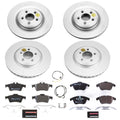 Power Stop 13-15 Jaguar XF Front & Rear Euro-Stop Brake Kit