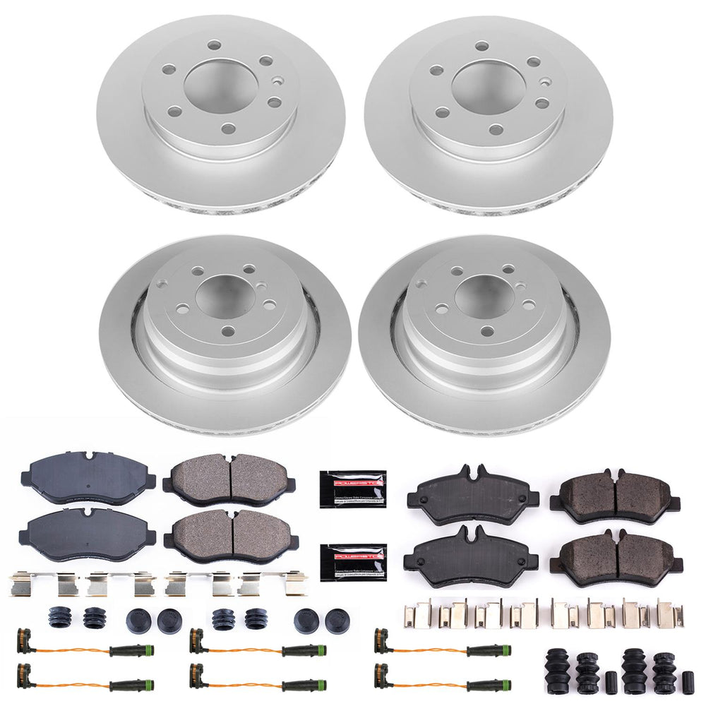 Power Stop 07-08 Freightliner Sprinter 2500 Front & Rear Z17 Evolution Geomet Coated Brake Kit